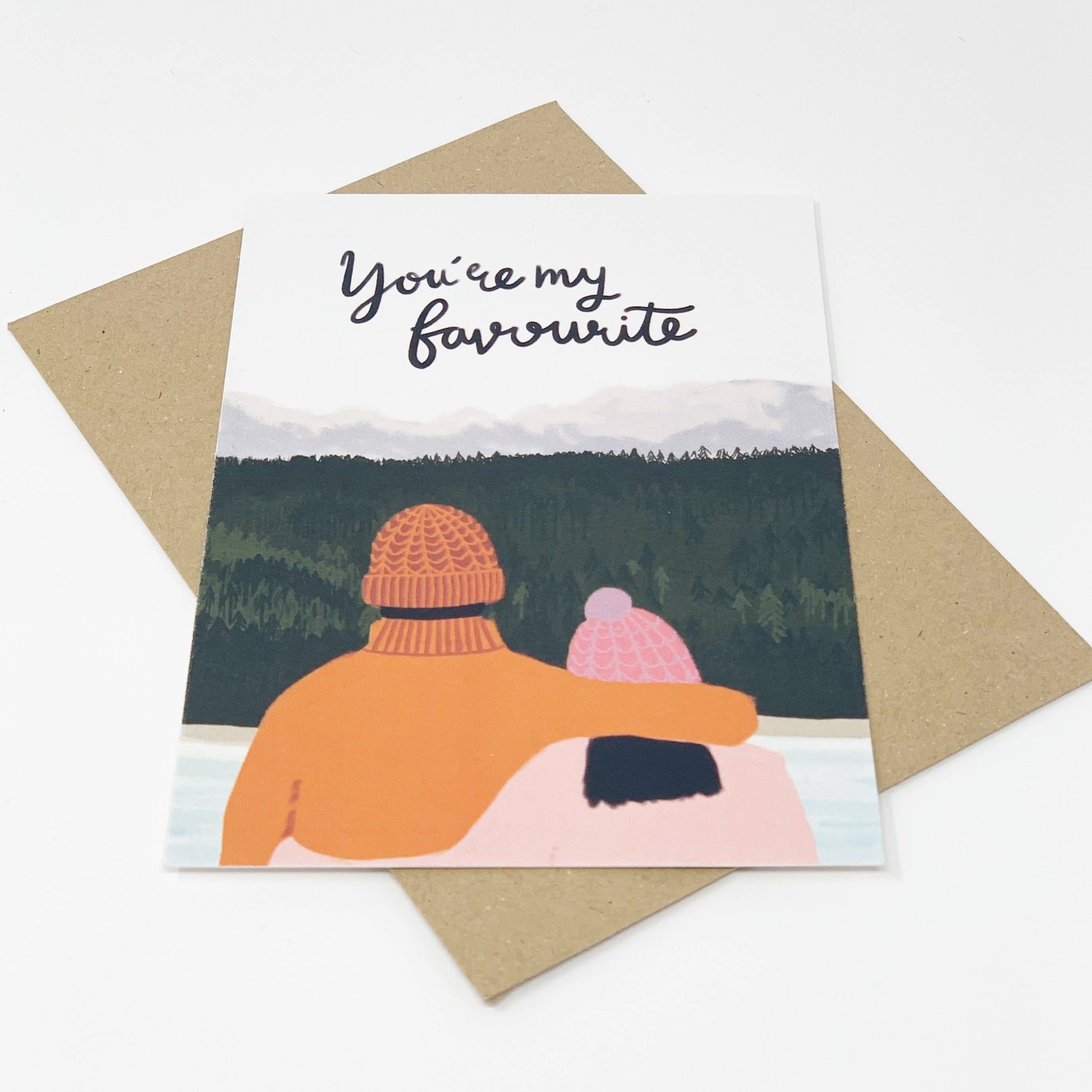 Lomond Paper Co – wholesale Love card – You're My Favourite Card3