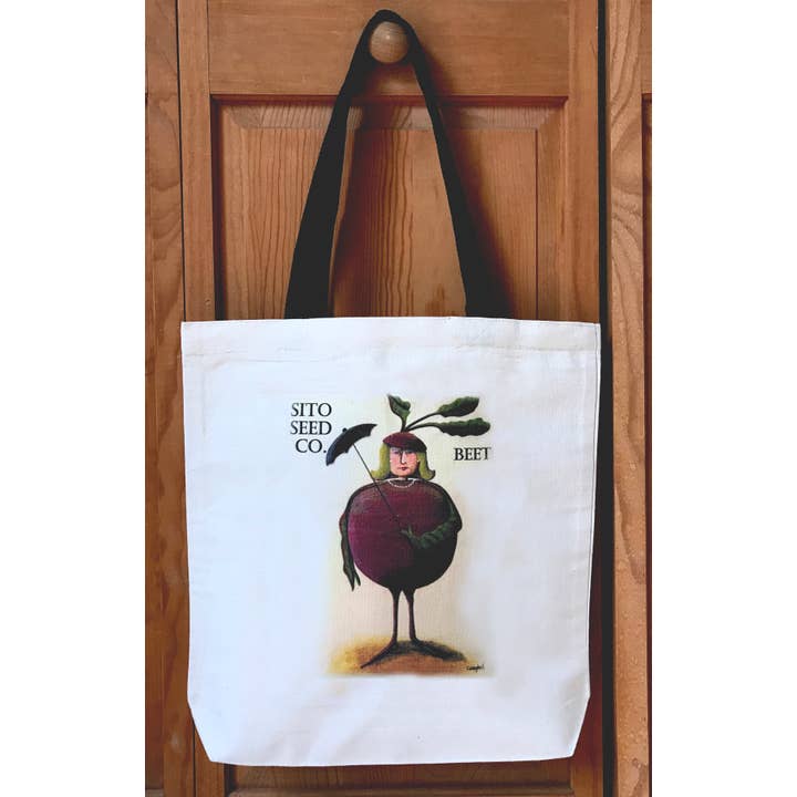 Veggie People Tote Bags for wholesale by Tim Campbell Art