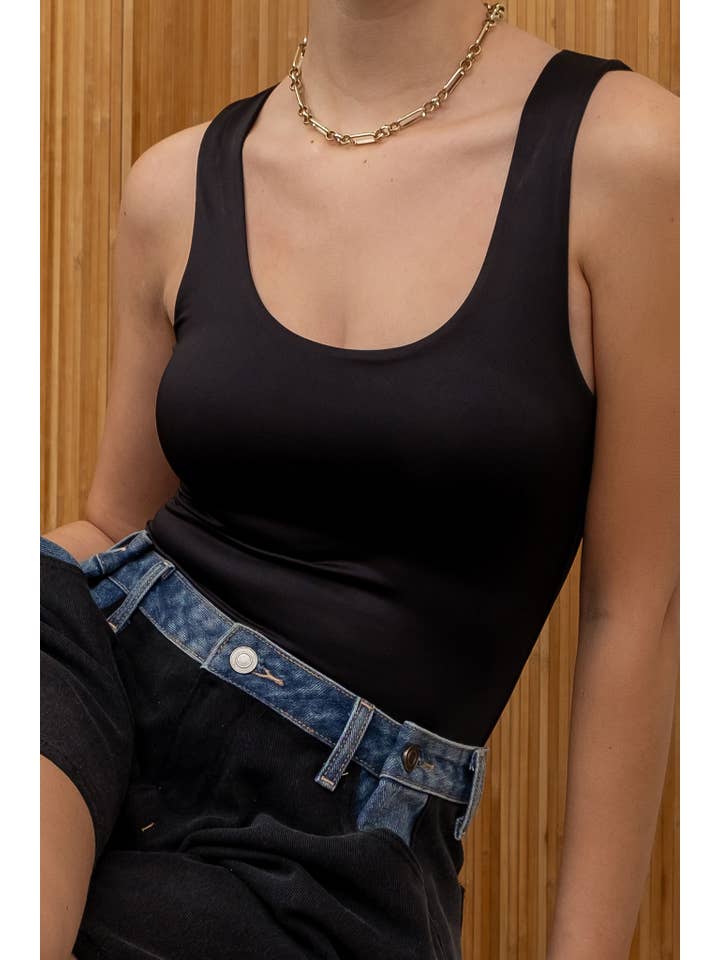 The Workshop Studio - Wholesale Knit Top - Women's - REVERSIBLE SCOOP NECK SLEEVELESS KNIT TANK TOP32