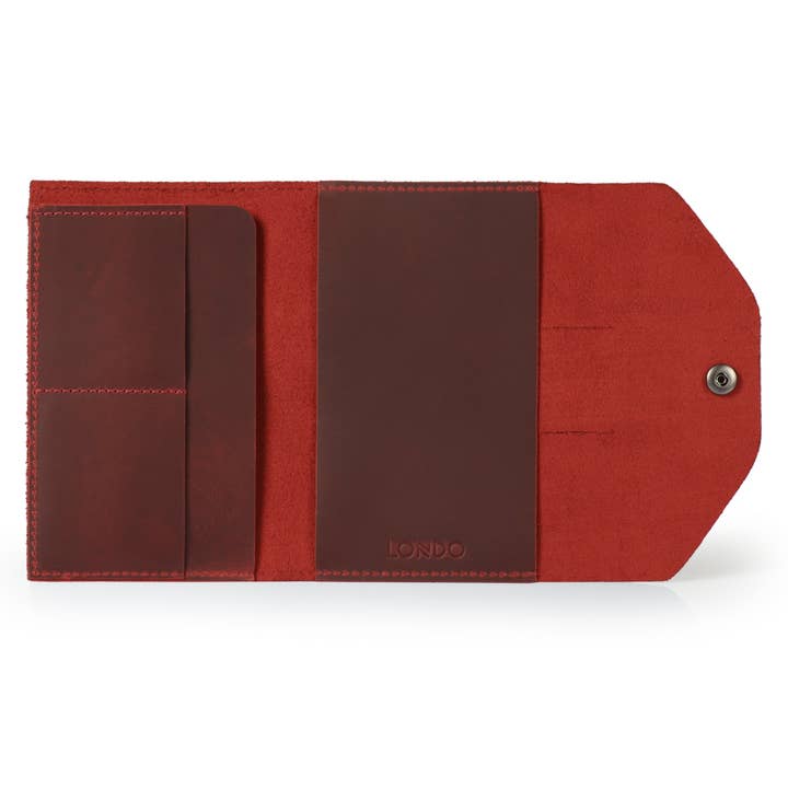 Londo - Wholesale Journal Cover - Londo Personalized Top Grain Leather Portfolio with Notepad (Snap Closure & Lock)8