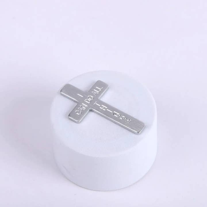 Swanson Christian Products - Wholesale Keepsake Coin/Token - Pocket Cross I Can Do All Things Silver Pk200