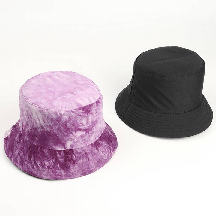 NINEXIS - Wholesale Bucket Hat - Women's - CWAH3280_TRENDY TIE-DYE DOUBLE-SIDED BUCKET HAT SUN HAT0