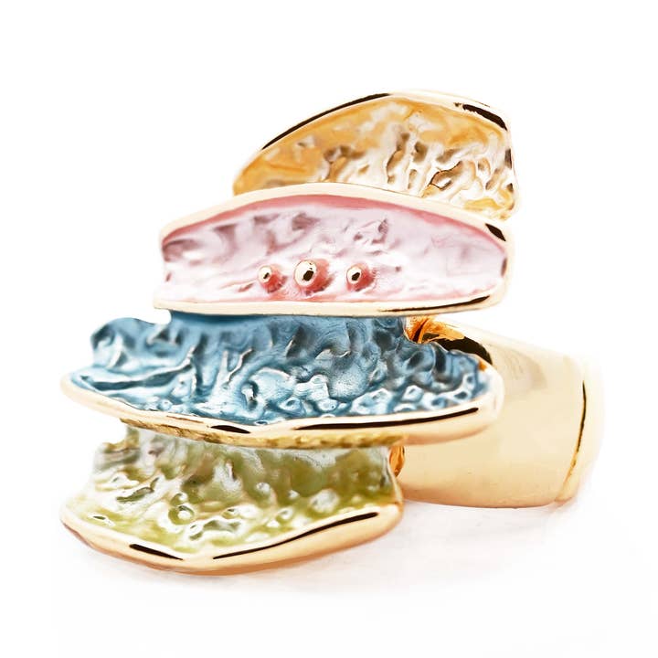 ENAMELED MULTILAYER ELASTIC RING - SW24464A181 for wholesale by AMORINO SRL