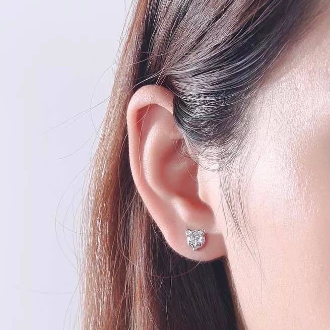 Westrian (Formerly Equipage) - Wholesale Stud/Post Earrings - Sterling Silver Fox Mask Equestrian Stud Earrings