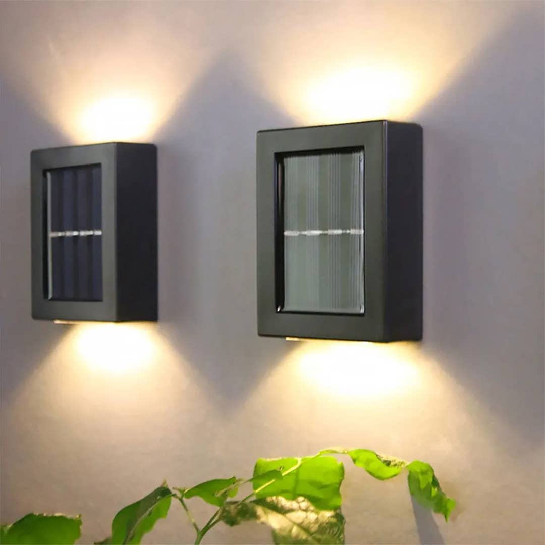 Mtistanbul LTD - Vente Lampe d'extérieur/de jardin - Pack de 2 lampes murales solaires extérieures étanches pour jardin2