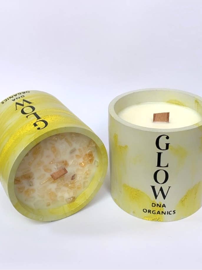 PINEAPPLE + GREEN LEAVES + SAGE for wholesale by GLOW DNA ORGANICS CANDLES