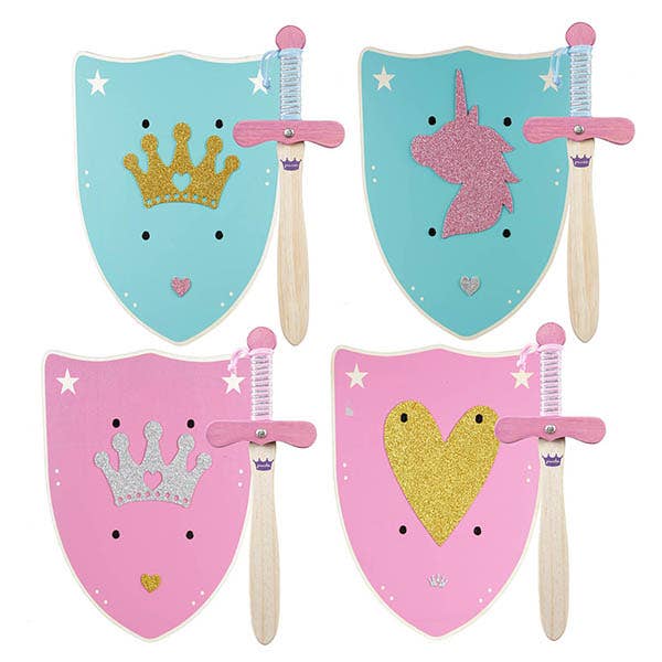 JUMI - Wholesale Wood Toy - Kids - Assorted Wooden Sword and Shield1