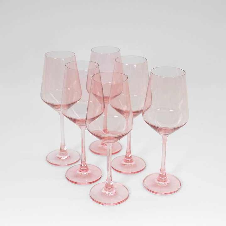 GlassHauseCo - Wholesale Wine Glass - Tickle Me Pink - Colored Wine Glass2