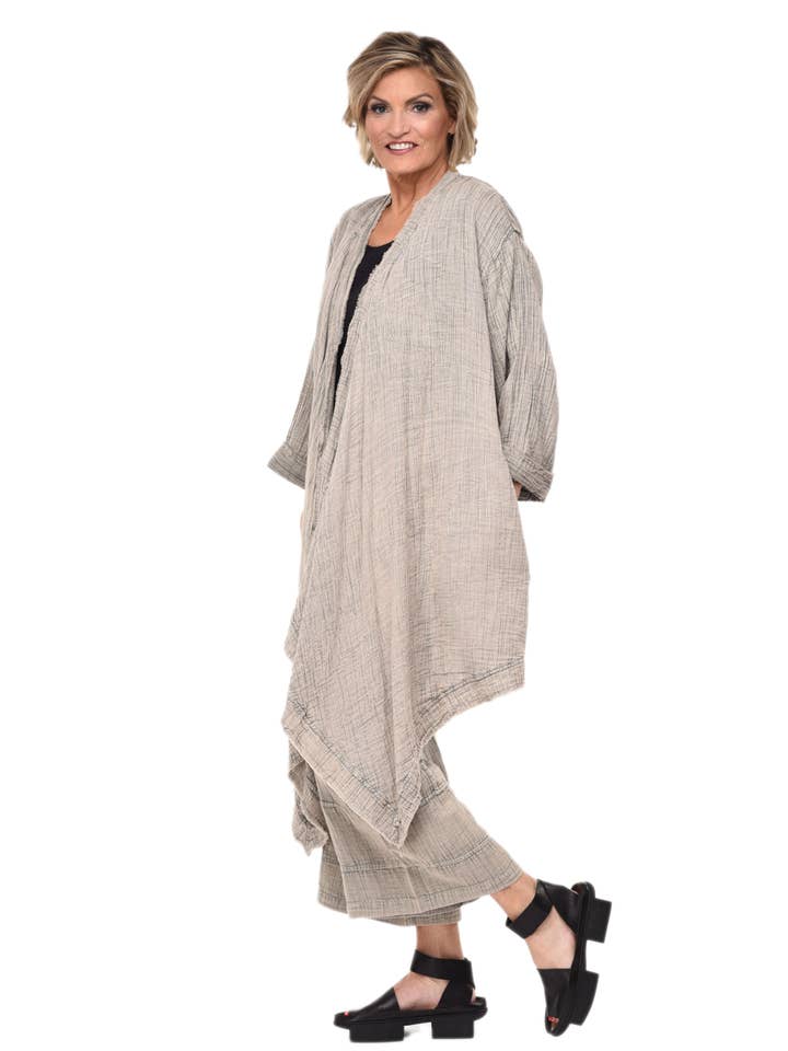 Tulip Clothing - Wholesale Cardigan - Dames - VCG517 Cheyenne Vest in Olifant*