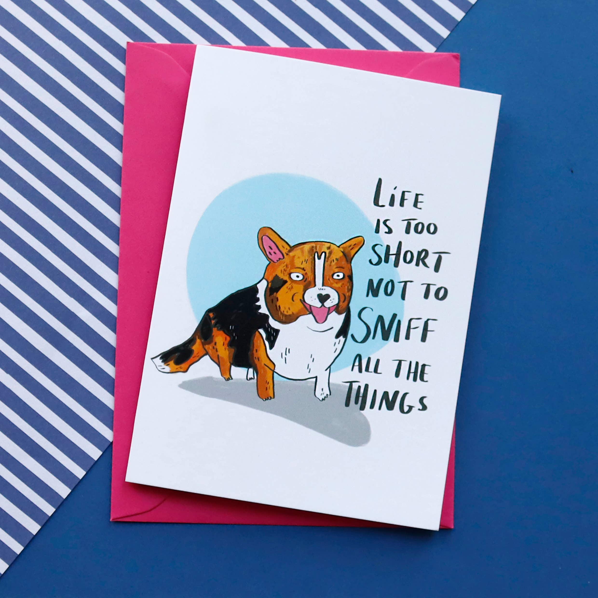 Fernandes Makes - Vente Carte de vœux classique - Carte de vœux Life Is Too Short To Not Sniff All The Things7