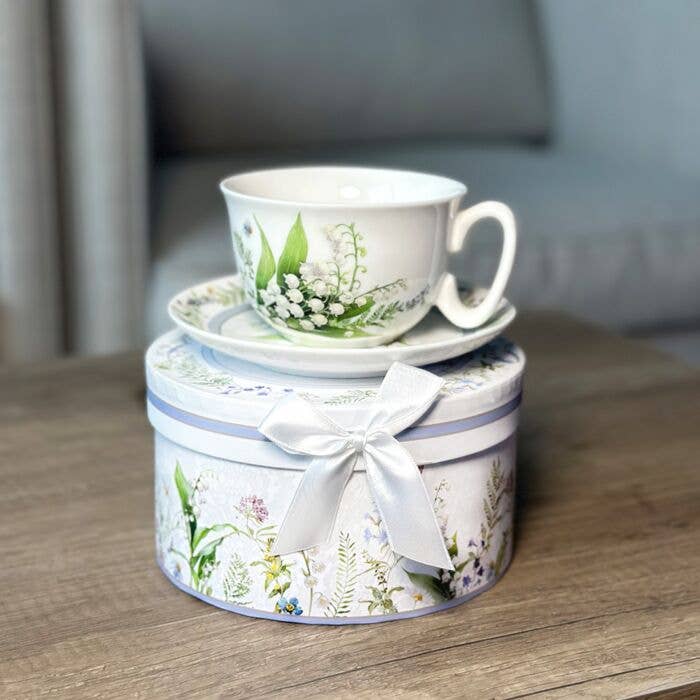 STP - Wholesale Coffee/Tea Cup - Lily Porcelain Tea/Coffee Cup and Saucer in Gift Box7