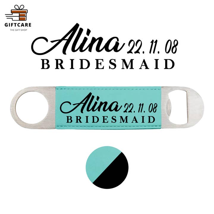 Ouvre-bouteille personnalisé/clé de bar Monogram Favor Party Gift pour la vente par Laser Leatherette