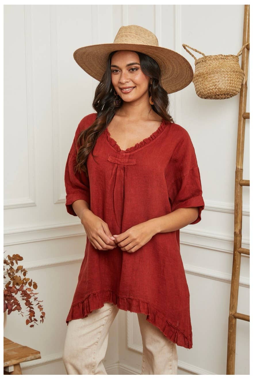 LÉA & LUC - Wholesale Tunic - Women's - 100% Linen Tunic REF.1076851