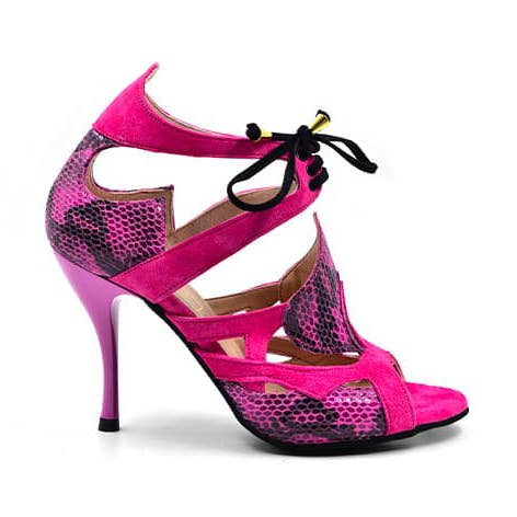 Magenta hoge sandaal voor wholesale door Dbs dancing shoes