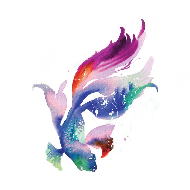 Betta Fish Tattoo Pair for wholesale by Tattly