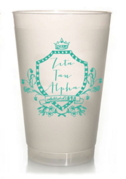 Over The Moon Greek - Wholesale Drinking Glass/Cup - Sorority Frost Flex Cup16