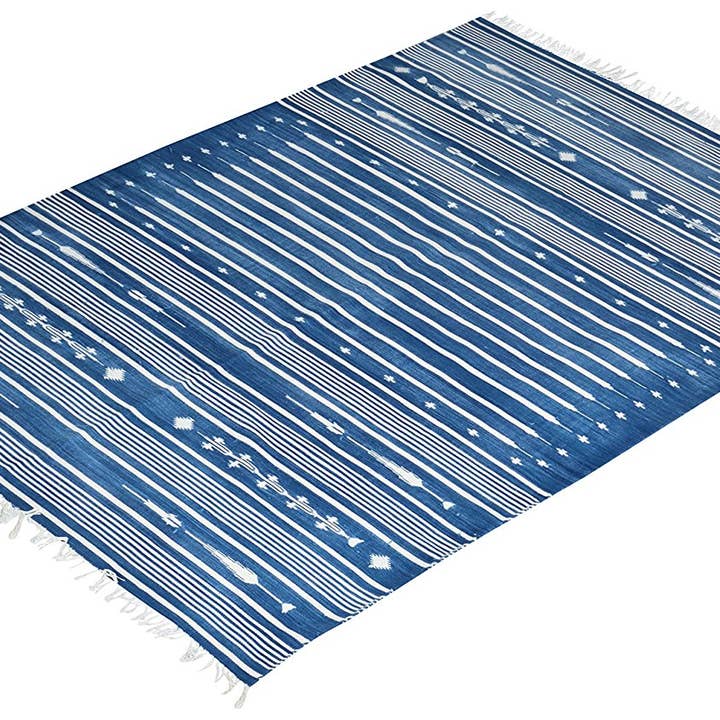 Samode håndvævet 100% bomuldstæppe for engroshandel hos Jaipur RugHauz