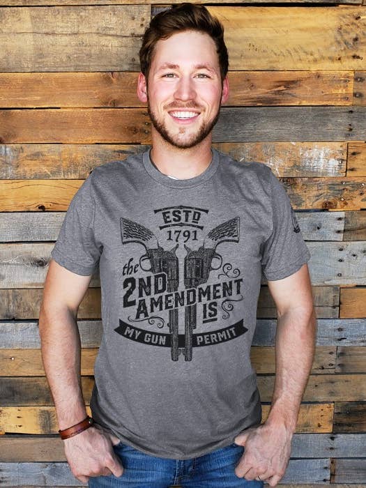 Vintage Steel Gun Permit for wholesale on Faire