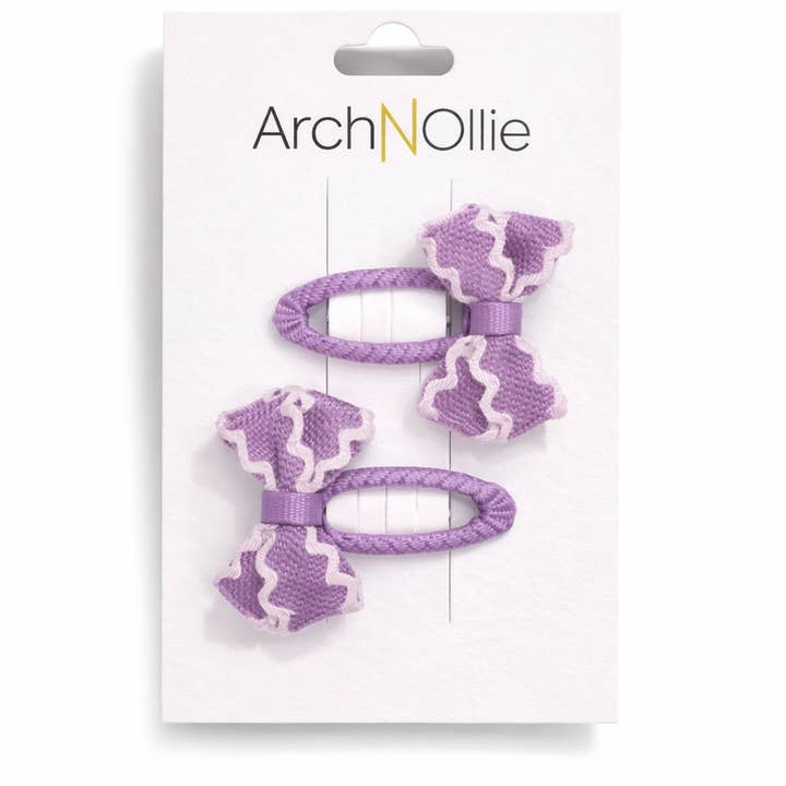 Mini Ric Rac Clip de Presión - Lavanda para venta al por mayor de ANO - ArchNOllie