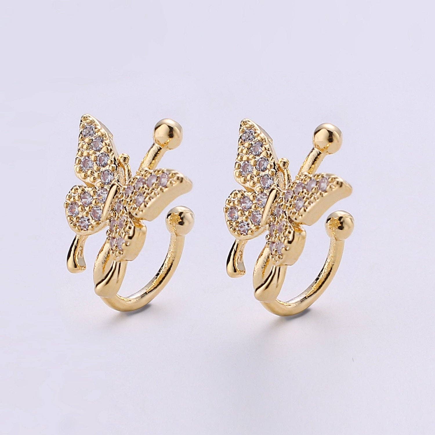 Aim Eternal - Wholesale Cuff/Wrap Earrings - 1x Butterfly Ear Cuff Ear Wraps AI117