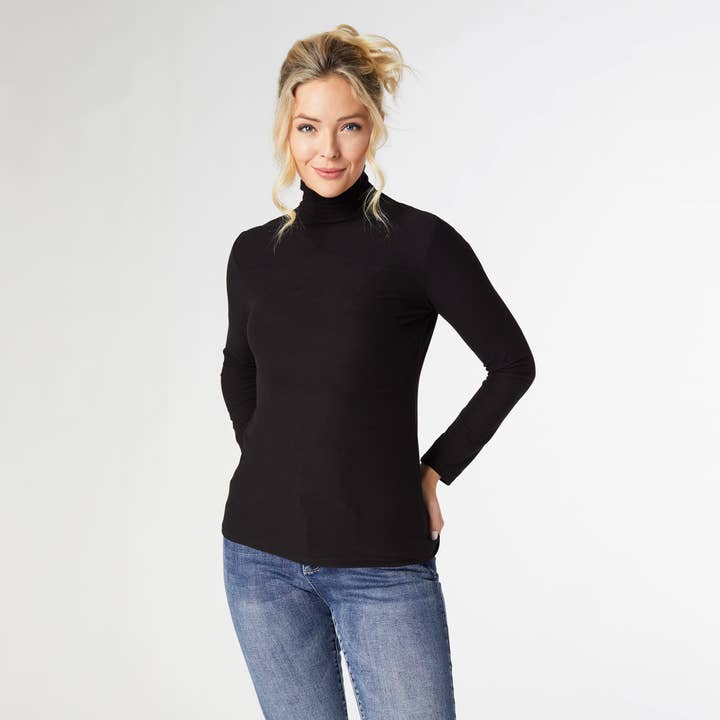COCO + CARMEN - Wholesale Knit Top - Women's - Reign Long Sleeve Turtleneck