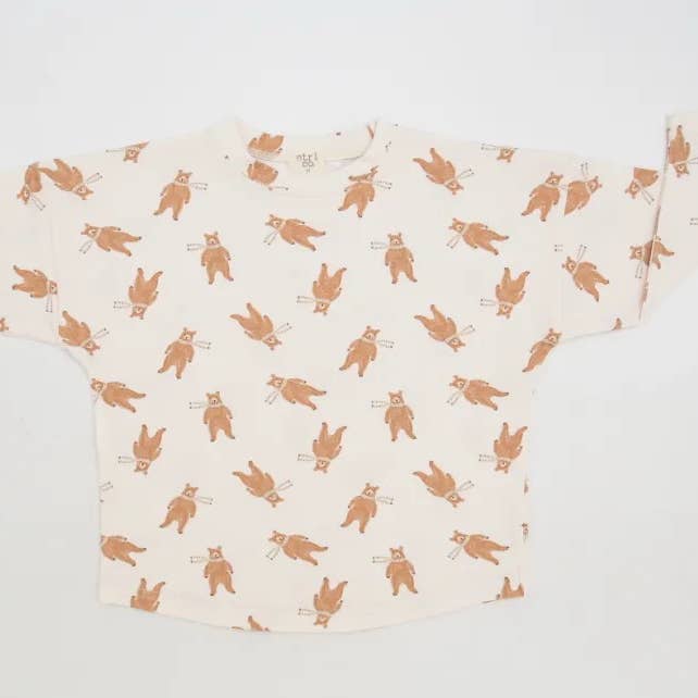 ntrl co. - Wholesale T-Shirt - Kids - Bear-y Cute Long Sleeve Tee  | Gender-Neutral | Fall7