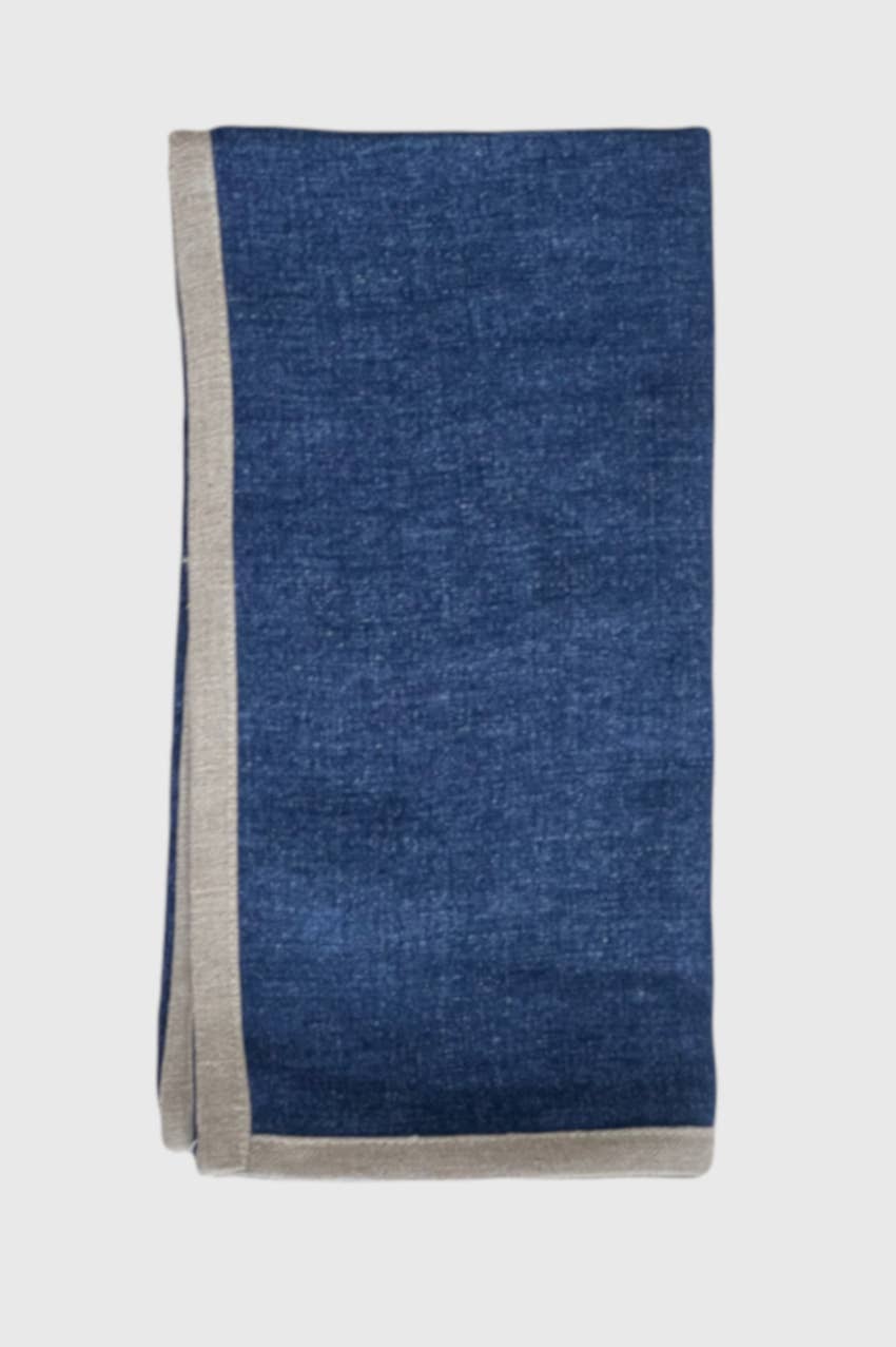 Linen Way Inc. - Wholesale Dinner & Cloth Napkin - Laurel Linen Napkin with Natural Border - Available 8 Colors1