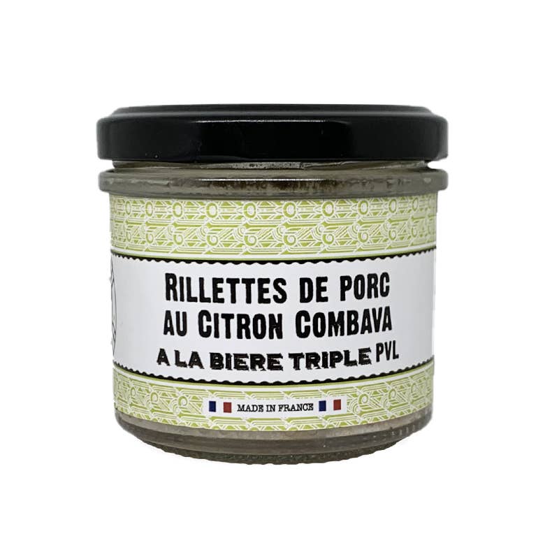 La cerise sur l'apéro - Wholesale Beer - Pork rillettes with lemon kaffir lime and triple PVL beer