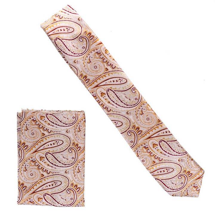 Dubal Brothers - Wholesale Necktie - Men's - Skinny Design Necktie & Pocket Square by Vittorio Farina34