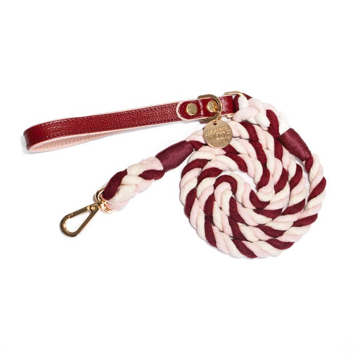 Laisse en corde Fraises & Vin pour la vente par Neighborwoof