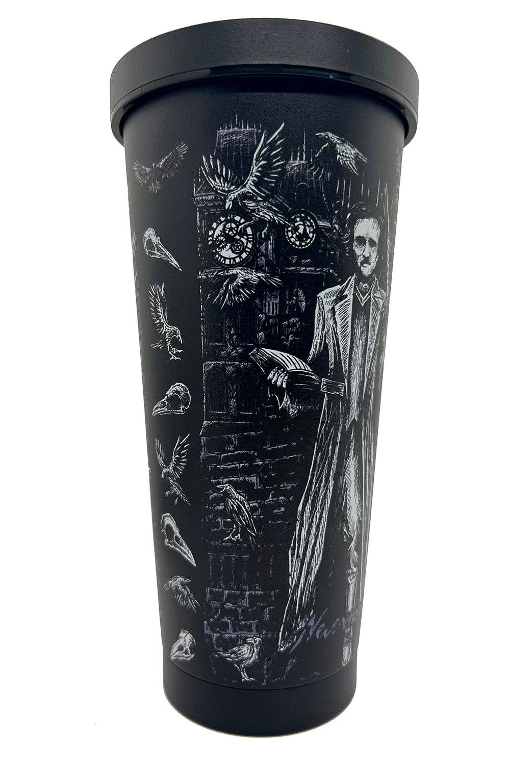 vampirefreaks - Vente Tasse à café - Gobelet à infusion froide Edgar Allan Poe avec paille5