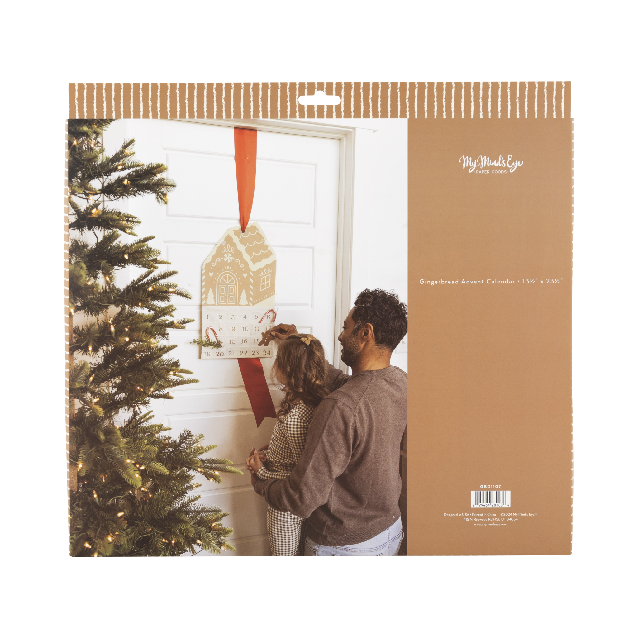 My Mind’s Eye - Wholesale Advent Calendar - GBD1107 - Gingerbread House Canvas Advent4