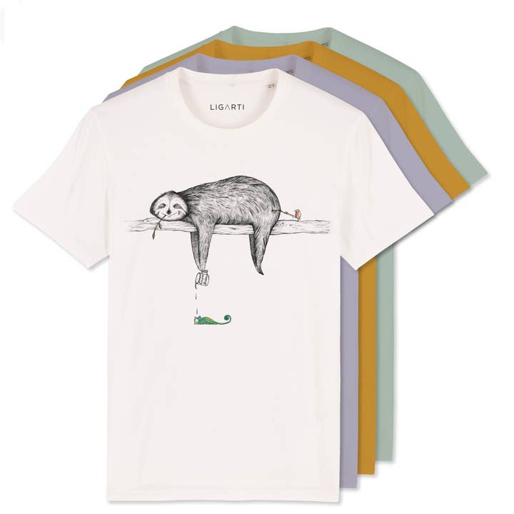 T-shirt – Paresseux pour la vente par LIGARTI