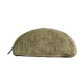 Earth Divas - Wholesale Makeup/Cosmetic Bag - Vege-dye Hemp Make-up Bag in Olive Green0