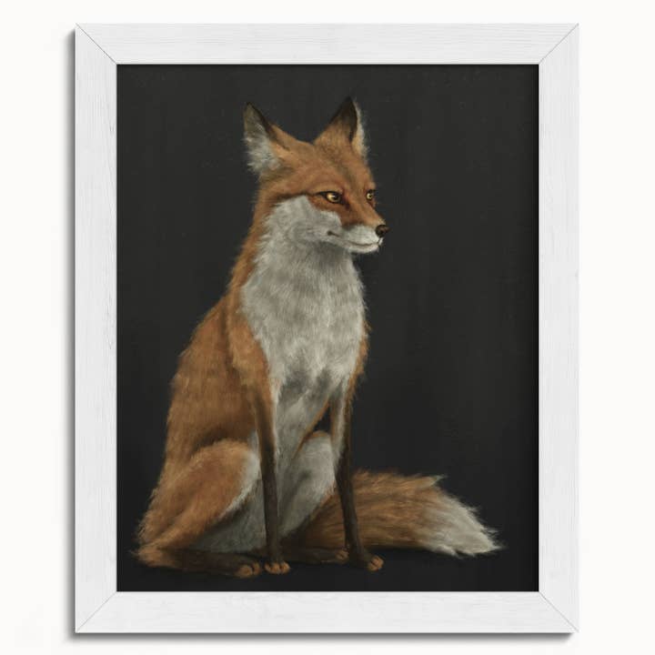 The Ugly Cat Studio - Wholesale Art Print - Red Fox Fine Art Print - Black Edition9