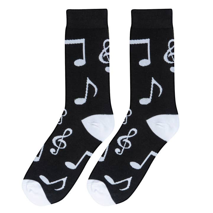 Crazy Socks - Wholesale Socks - Men's - Crazy Socks - Mens Crew - Music Notes1