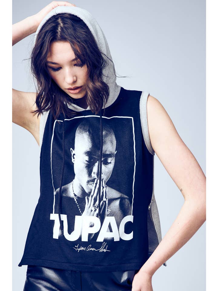 FW22_WE002-TUP001 | La alfombra roja | Sudadera con capucha reelaborada (gris) para venta al por mayor de Original Copy