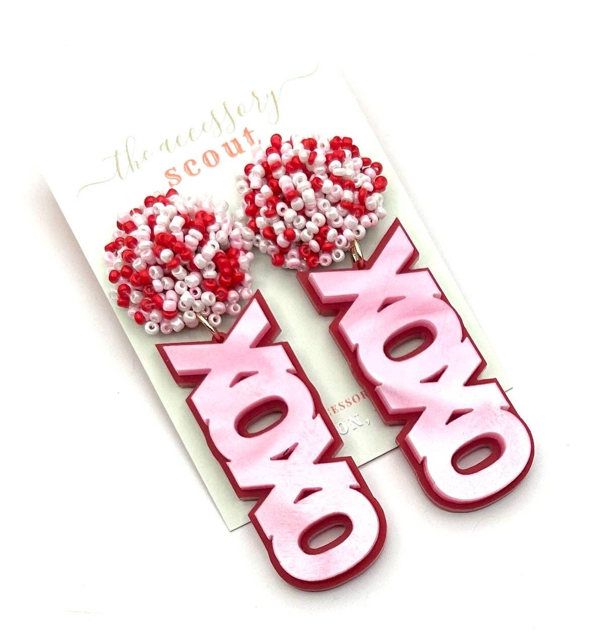 THE ACCESSORY SCOUT – wholesale Dangle earrings – Scout Celebration Double Layer XOXO0