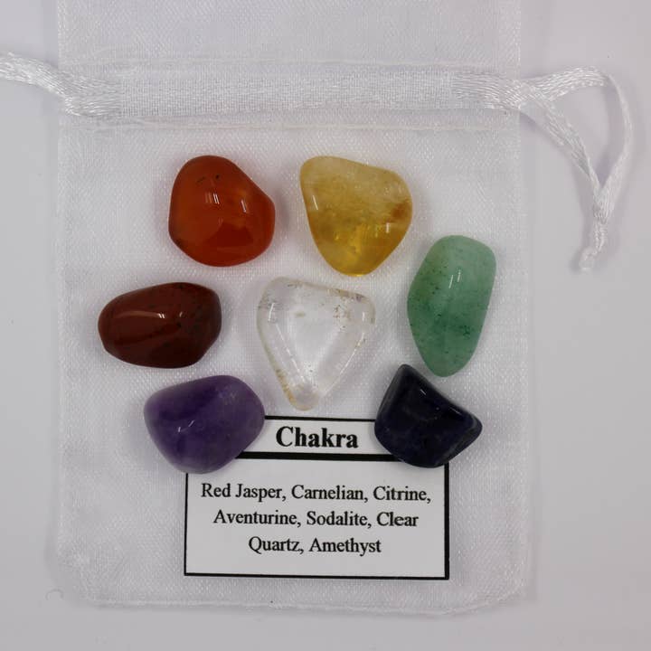 Chakra Gemstone Mojo Bag for wholesale by It's Your Journey LLC