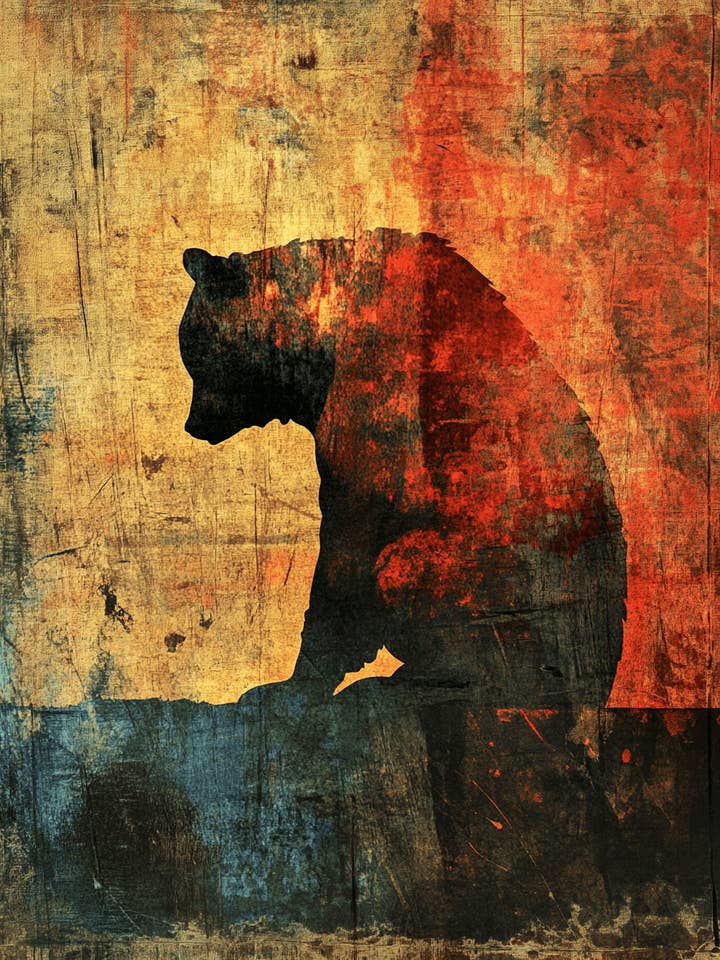 Dystopian Bear Art Prints - 8"x10" Artwork for wholesale by Mowbi