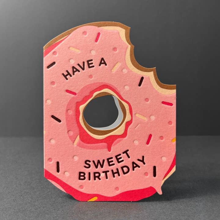 Donut (birthday) Card for wholesale by Heyyy Ltd