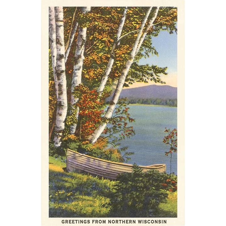 Pegatina WI-408 Saludos desde el norte de Wisconsin para venta al por mayor de Found Image Press