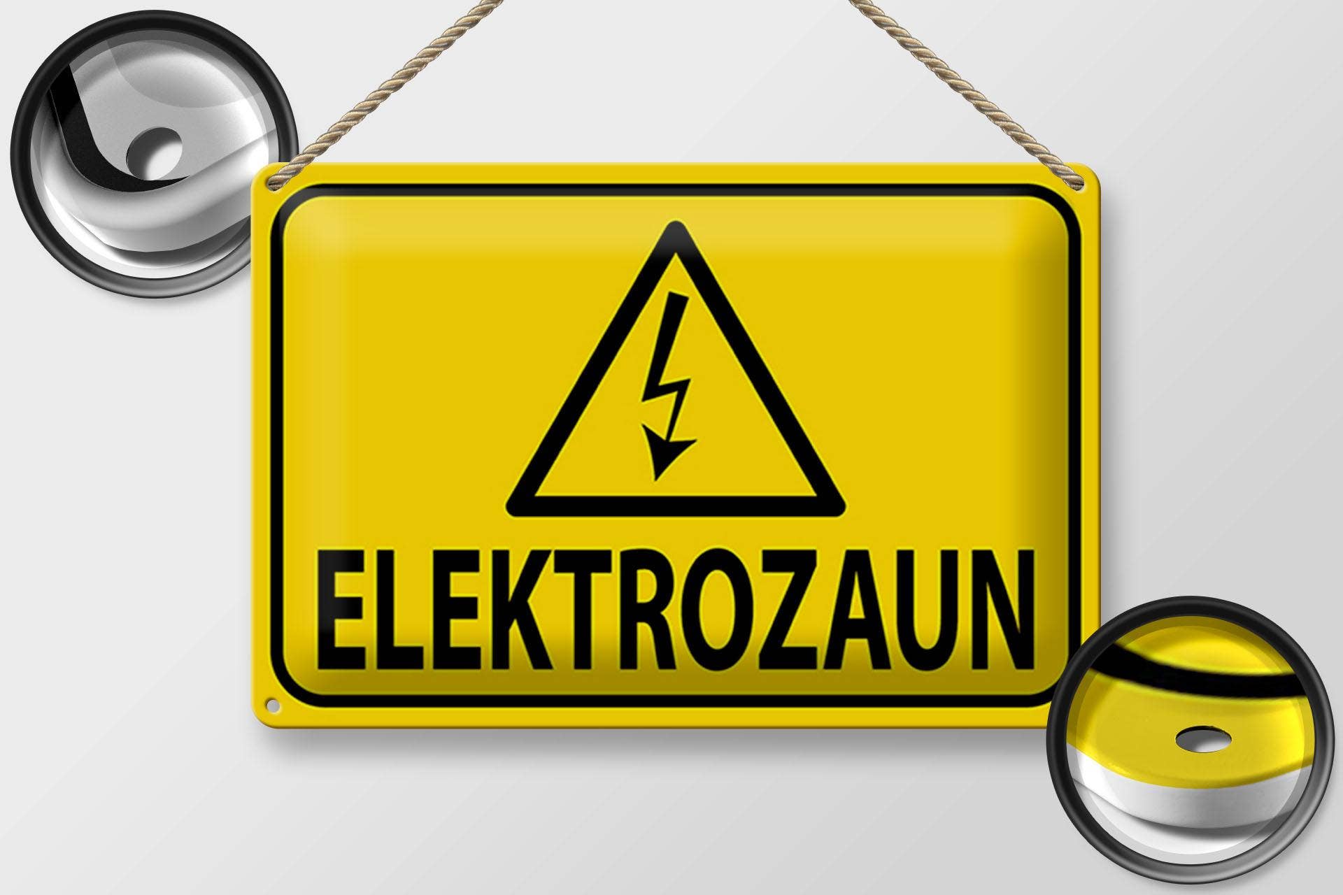 Femer - Wholesale Sign - Tin sign note 30x20cm electric fence warning sign caution decorative sign tin sign1