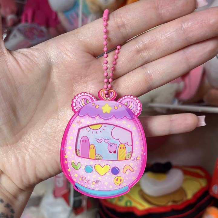 KityCrylics - Wholesale Keychain - Women's - KityCrylics Dreamland Kirby Tamagotchi Acrylic Keychain2