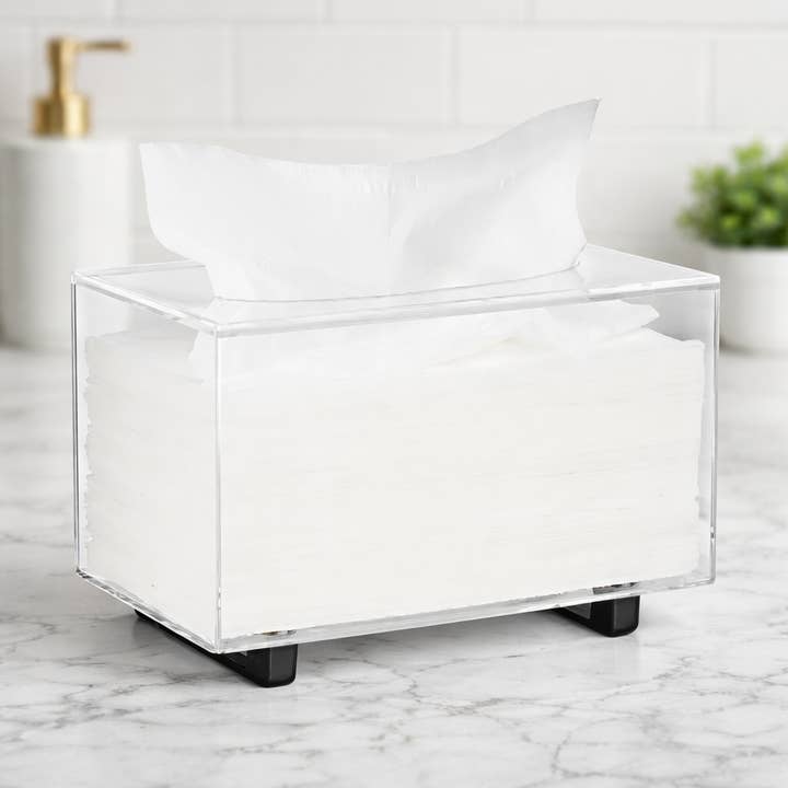 Krifts Products - Wholesale Tissue Box - Acrylic Tissue Box Holder Fit's "KLEENEX"  Brand 0
