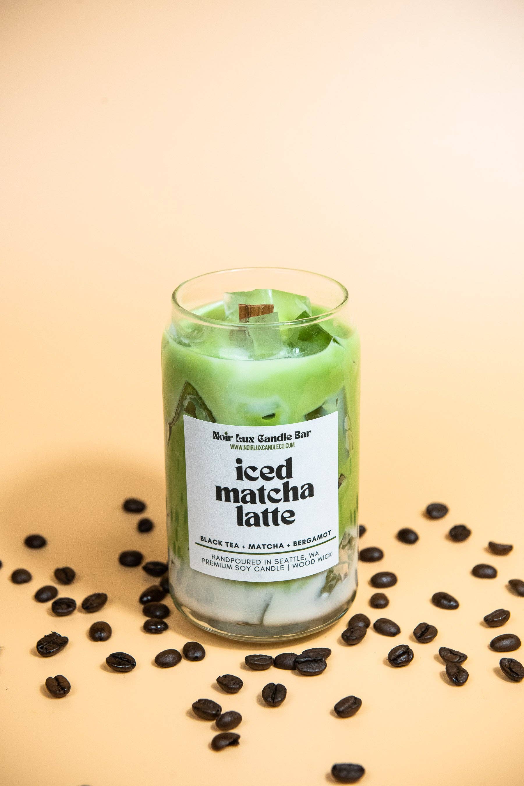 Noir Lux Candle Co - Wholesale Pot/gevulde kaars - Matcha Latte met ijs1