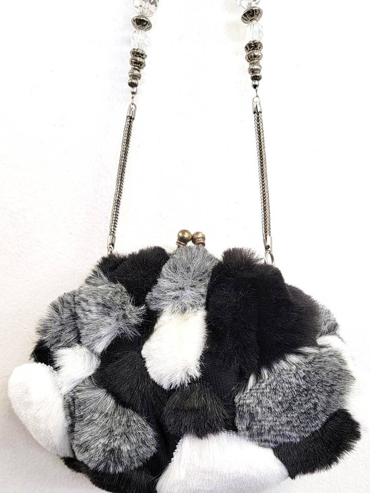 VINTAGE CLASSIC FAUX FUR BAG for wholesale by Ricki designs