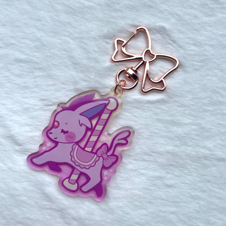 Espeon Carousel Acrylic Keychain for wholesale by Easybriizy Draws