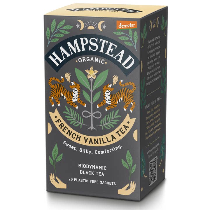 Hampstead Organic French Vanilla Tea Bags - (Single - 1x20g) for wholesale by Hampstead Tea