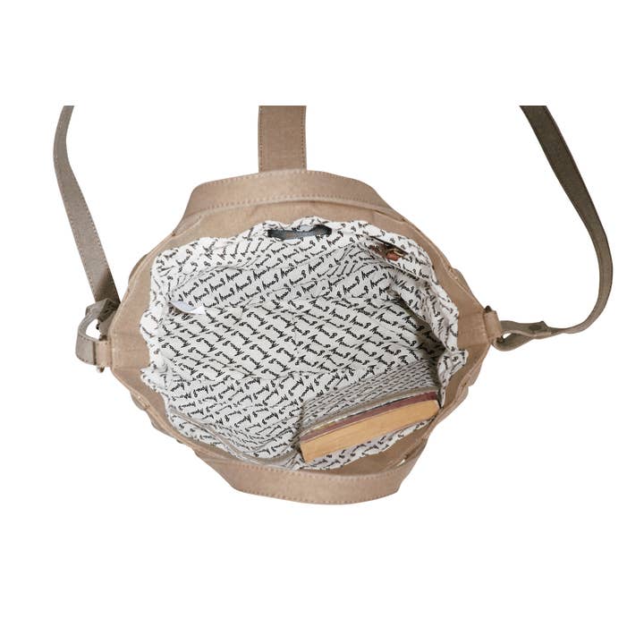 Mona B. - Wholesale Crossbody Bag - Women's - Portland Up-Cycled Canvas Women's Crossbody Bag